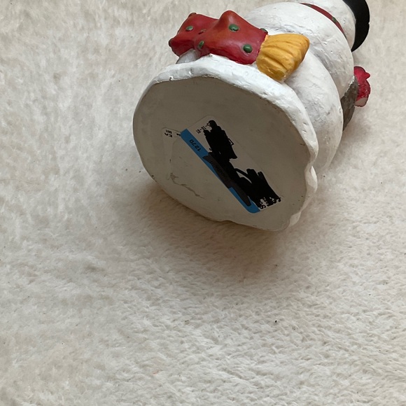 Charming Snowman with Red Scarf and Black Hat - Picture 6 of 6